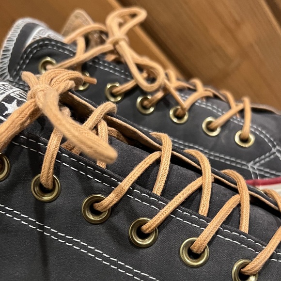 Converse charcoal grey and cream Low-Top Sneakers - Picture 3 of 11